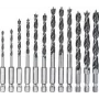 Drill Bit Set KWB 108830 — 12-piece spiral bits with quick-change chuck
