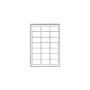 Avery - address labels - clear - 63,5 x 38,1 mm - 525 label(s) (25 Sheets x 21) (J8560-25)
