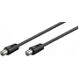 Wentronic Goobay Antenna Connection Cable, Black, 5 m - IEC/Coax Plug IEC/Coax Plug (68150)