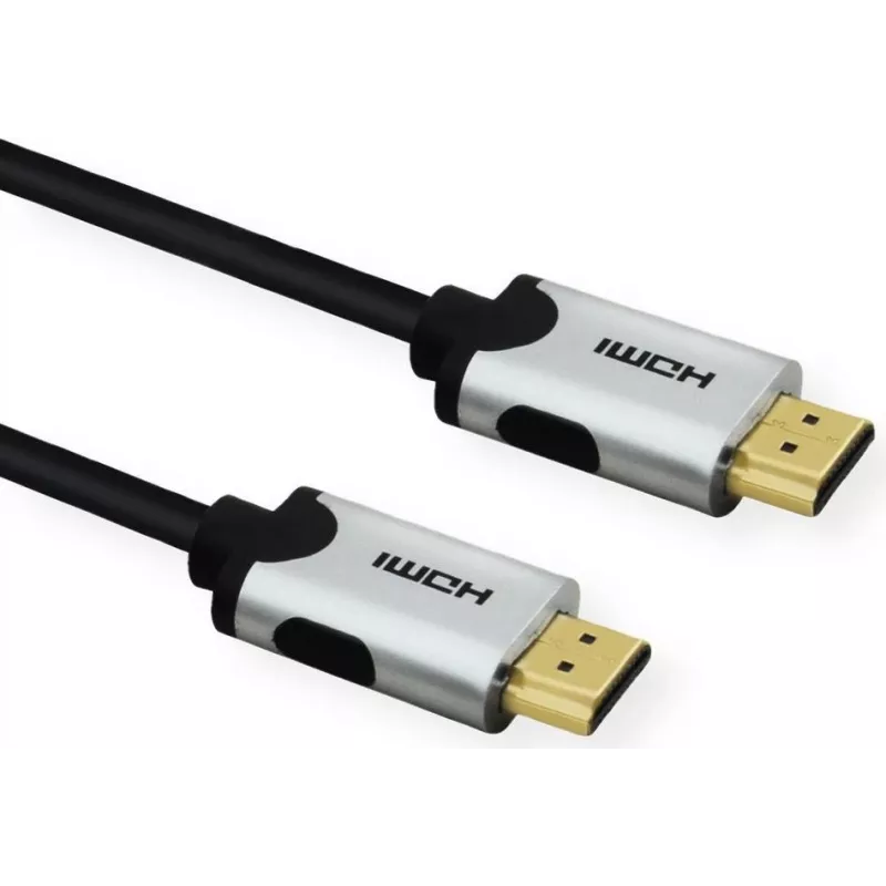 VALUE Ultra High Speed - HDMI-Kabel - HDMI männlich zu HDMI männlich - 1 m - Doppelisolierung - Schwarz - 10K UWHD-Support (10.240 x 4.320)