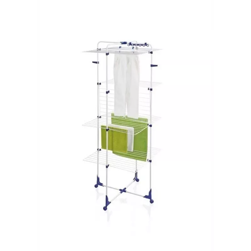 Drying rack Leifheit Classic Tower 450 81456 — indoor/outdoor, 45 m drying space, wheels, 1760×690 mm