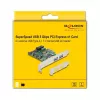 DeLOCK PCI Express x1 Card to 2 x USB 3.2 Gen 1 Type-A + 1 x internal 19 pin header