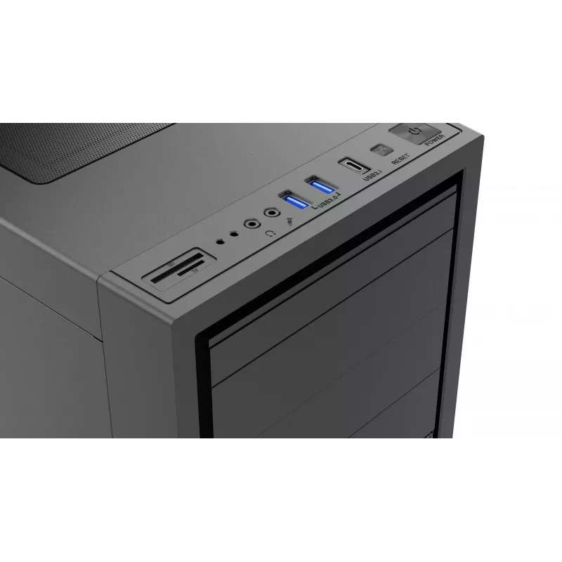 Gembird Fornax K500 ATX computer case, Midi Tower, Black