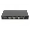 Unmanaged LANBERG switch RSGE-24P-2GE-2S-360 with 24 RJ-45 Ethernet ports