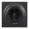 Electrical socket outlet Type F Fibaro FGWOF-011-8, 1 socket, 110–230 V, 50/60 Hz, black