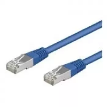 Wentronic Goobay CAT 5e Patch Cable, SF/UTP, Blue, 0.25 m - CCA Copper Mix (95203)