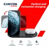 Charger Wireless Dock 2in1 QI 10W/USB-C/LED black