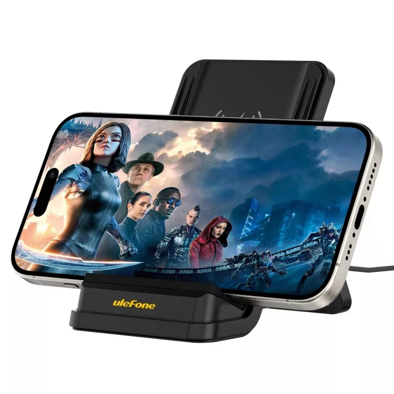 UleFone indoor smartphone charger WCS01 — 50W USB Type-C, wireless fast charging, black