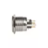 Vandal-resistant push button switch DimasTech PD197 25mm Silverline Ring