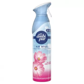 Air freshener spray AMBIPUR Flowers & Spring 185 ml — aerosol room fragrance
