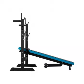 Adjustable straight weight bench with REBEL ACTIVE stands — Rebel RBA-2006