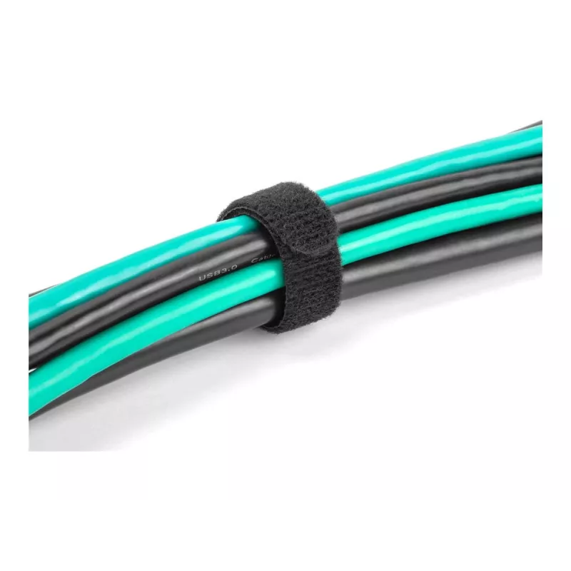 Hook & loop cable tie DeLOCK 19010 150x12mm black 10 pieces