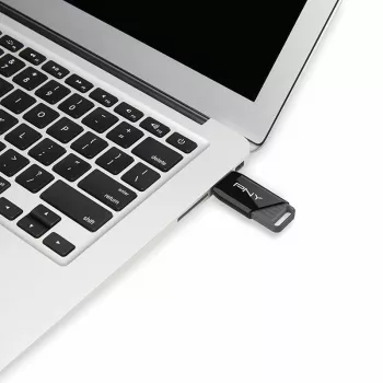 PNY Attaché X, 64 GB, USB Type-A, 3.2 Gen 1 (3.1 Gen 1), 130 MB/s, Dia, Black