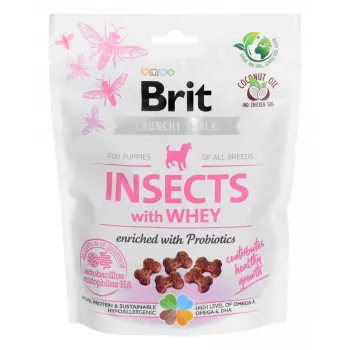 BRIT Care Crunchy snack Puppy Insects - dog treat - 200g