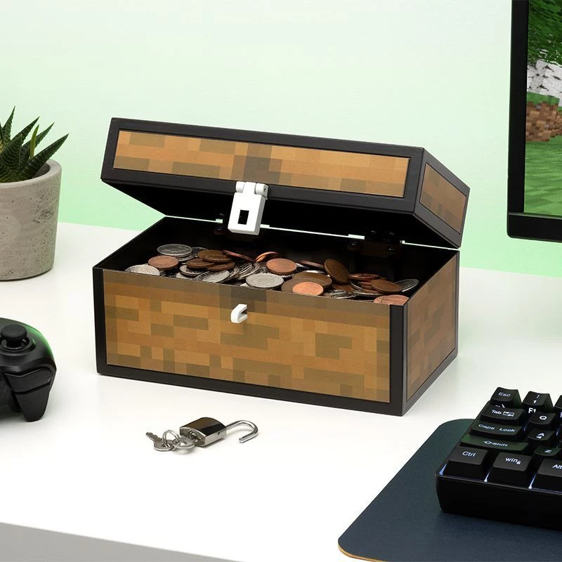 Money Box Paladone Minecraft Chest Design PP13601MCF coin bank for children and fans