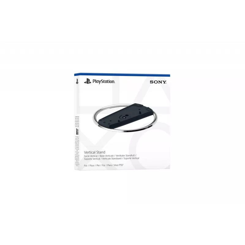 Sony Vertical Stand, Stand, PlayStation 5 Slim, Black, Chrome, Glossy / Matt, PlayStation 5 Slim, PlayStation 5 Slim Digital Edition, 191 mm