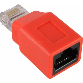 Wentronic Goobay CAT 5e RJ45 connector/Coupling, crossover - to 100 MHz-Networks (68912)