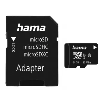 Flash memory Hama 64GB UHS-I microSDXC 124140
