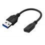 Microconnect USB3.0ACF02 USB cable USB 3.2 Gen 1 (3.1 Gen 1) 0.2 m USB A USB C Black