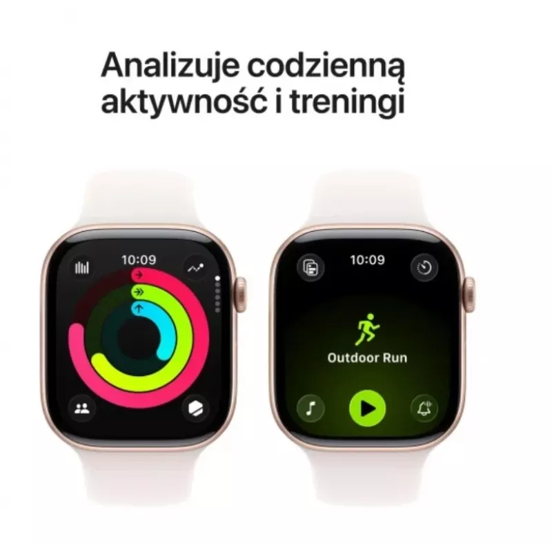 Apple Watch Series 11 GPS 46mm Rose Gold Aluminium Case with Light Blush Sport Band S/M