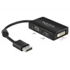DeLOCK 0.16m DisplayPort/VGA+HDMI+DVI VGA (D-Sub)+ HDMI + DVI Black