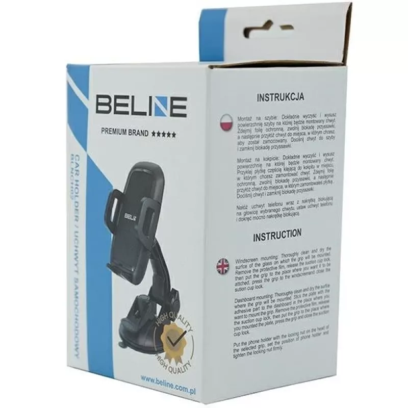 Car phone holder Beline Beli02131 2in1 windshield mount with adjustable angle