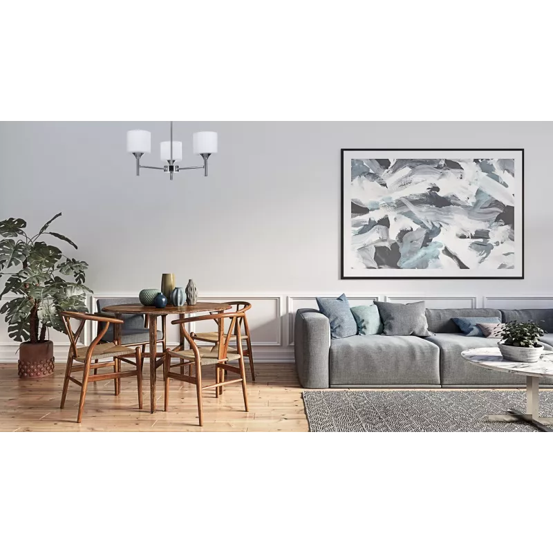 Activejet Classic chandelier pendant ceiling lamp MIRA chrome triple 3xE27 for living room