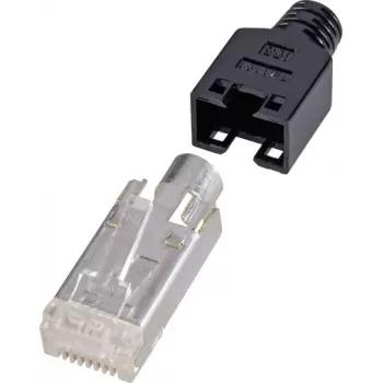 Renkforce H9540.4-10 Wire Connector RJ45 Black - Silver - Transparent (H9540.4-10)