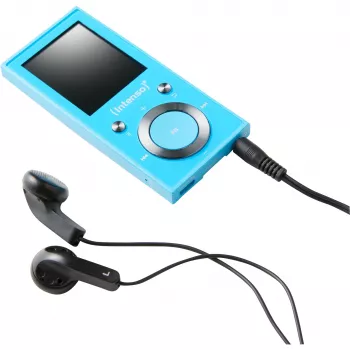 MP3 player INTENSO Video Scooter BT — 16 GB, LCD display, MicroSD compatible, Blue