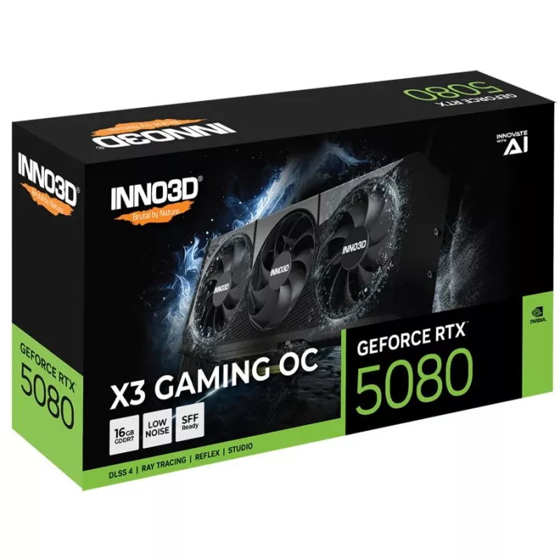 INNO3D GeForce RTX 5080 X3 Gaming OC 16GB GDDR7 Graphics Card