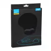 Mouse pad IB0X IMP003 with wrist rest, black, 190×230 mm