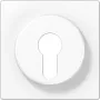 Cover plate for key switch Jung LS 928 WW, white, IP44 compatible