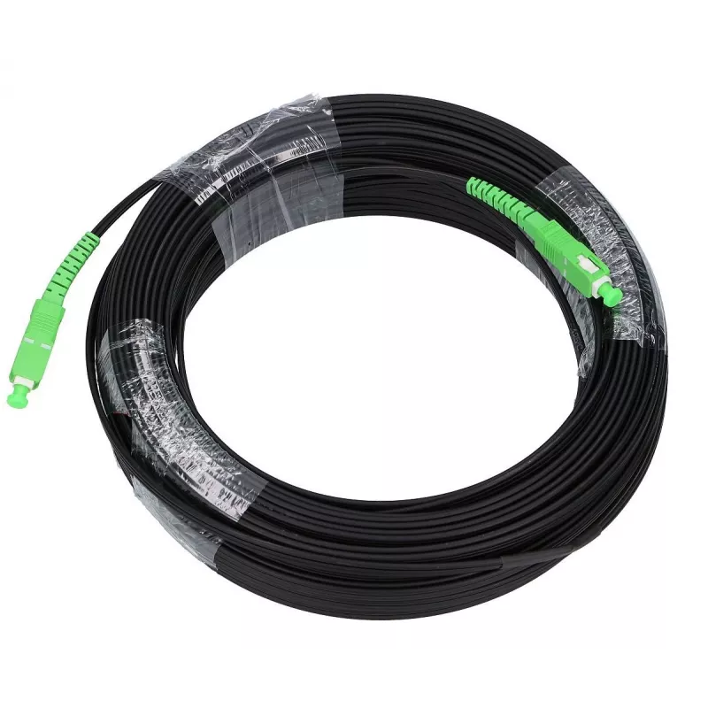 Fibre optic cable Extralink EX.19348 15 m SC–SC FTTH G.657.A2 Black/Green