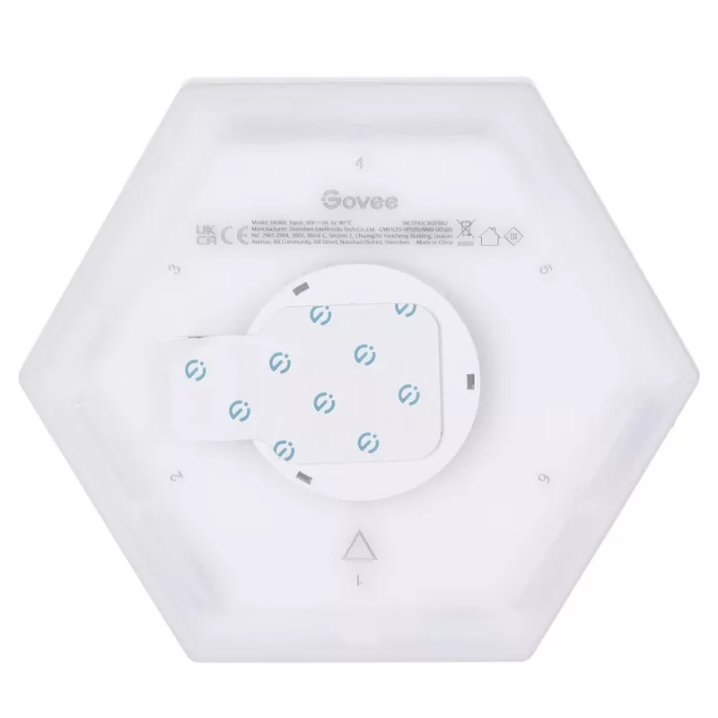 LED Smart Panel Govee B6066 Hexa Pro RGBIC Bluetooth Wi‑Fi 10pcs