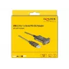 Serial Cable DeLOCK 64073 USB Type-A DB-9 Transparent 2m