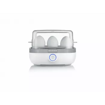 egg cooker EK 3164 (White/Grey, 420 Watt, for 6 eggs)