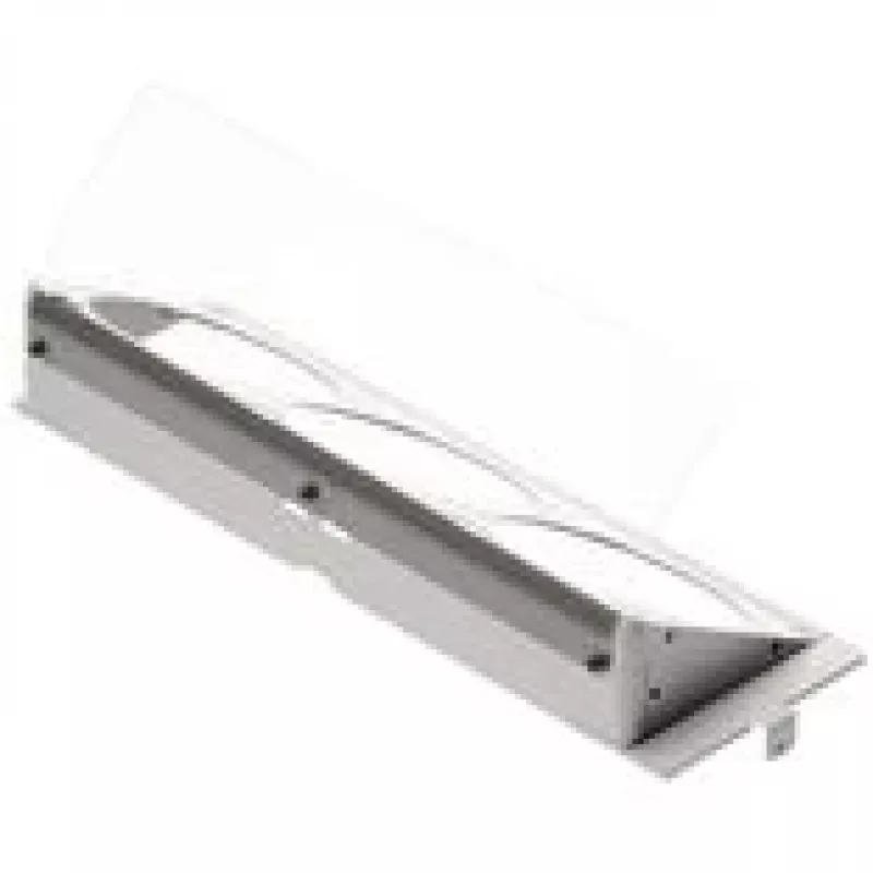 Angled bottom fan bracket HAVN HS 420 white — case fan mounting bracket for lower chassis installation