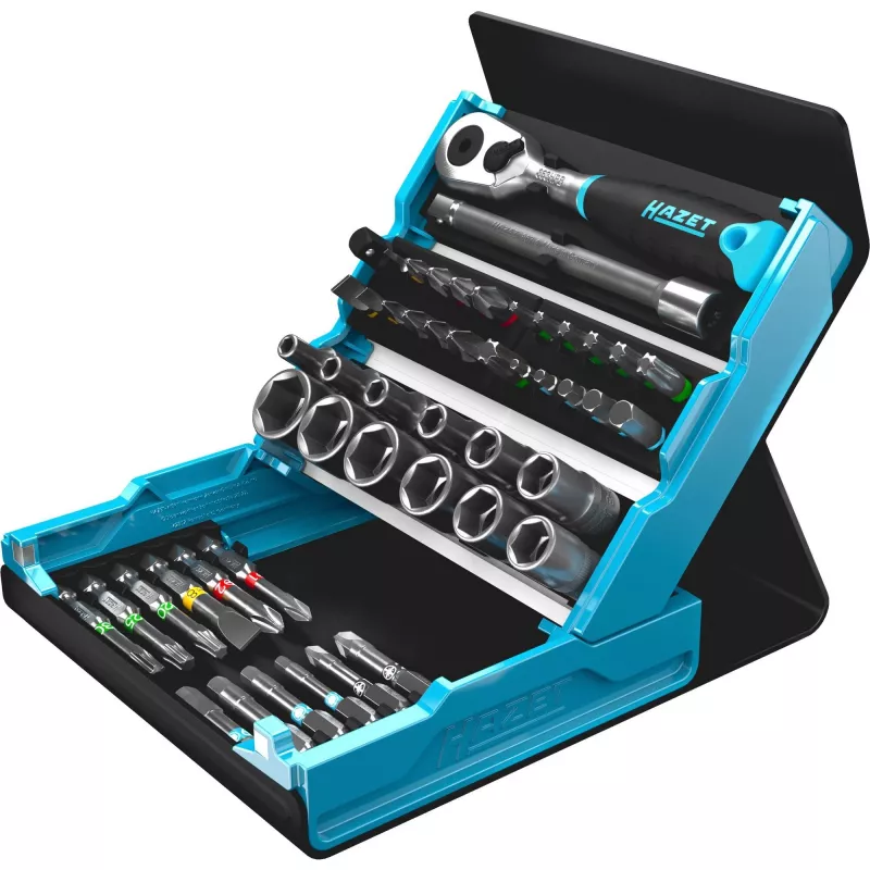 Bit set Hazet 2200SC-2, 1/4 inch drive, 32 pieces
