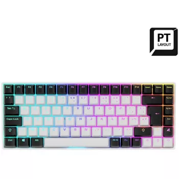 Sharkoon SKILLER SGK50 S3 Keyboard Gaming USB QWERTY Portuguesisch White