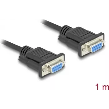 DeLOCK 86823 Serial Cable Black 1 m DB-9