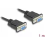 DeLOCK 86823 Serial Cable Black 1 m DB-9