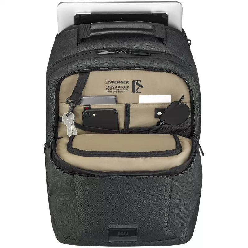 WENGER MX ECO Professional 40,64cm 16Zoll Laptop Backpack with 25,4cm 10Zoll Tabletpocket Charcoal