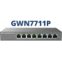Managed L2 Gigabit PoE Network Switch Grandstream GWN7711P — 8x RJ-45 10/100/1000, 48V DC, Desktop/Wall-mount