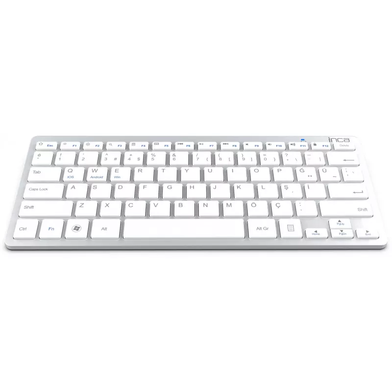 Wireless Keyboard Inca IBK-569BT Bluetooth 78 Keys Metallic Silver