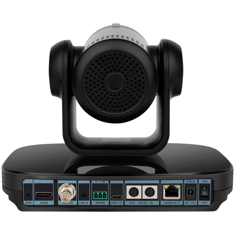 Prestigio video conferencing 4K PTZ camera Alpha — 4K UHD, 8.4MP, PTZ, AI, PoE, HDMI 2.0/USB 3.0/RJ45/3G-SDI (no mic)