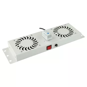 Rack accessory Lanview RAF115WH 2 fans White Steel