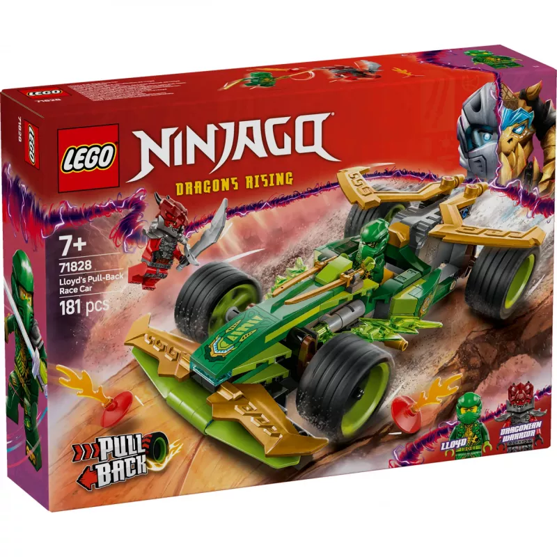 LEGO building set NINJAGO Lloyd's Action Speedster 71828, 181 pieces, 2 minifigures, age 7+