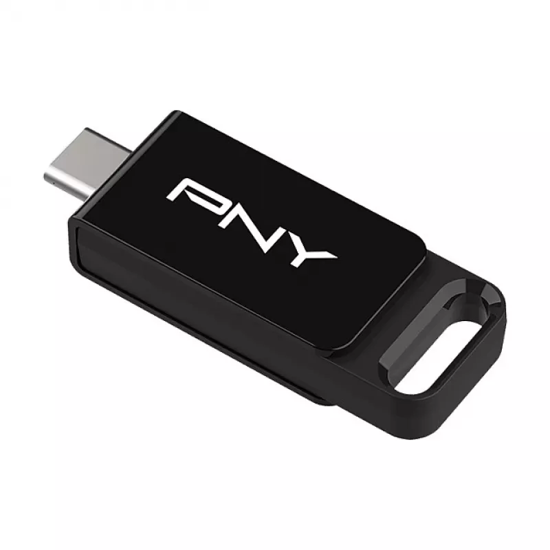 PNY Elite, 64 GB, USB Type-C, 3.2 Gen 1 (3.1 Gen 1), 120 MB/s, Dia, Black