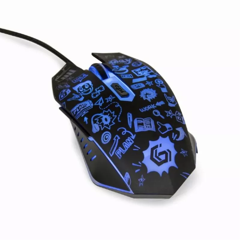 Mouse USB Optical BLACK/MUS-6B-GRAFIX-01 Gembird