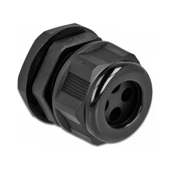 Cable Gland DeLOCK 60381 Black Plastic 2 pc(s)